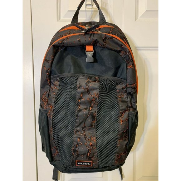 FUEL BACKPACK 19" SCHOOL BACKPACK WITH LAPTOP POUCH Orange‎ Gray - Picture 2 of 9